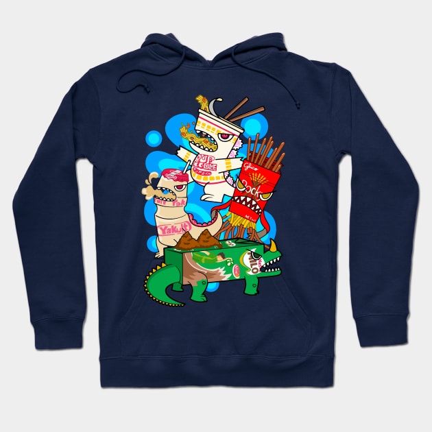 JUNK FOOD MONSTERS ZILLAA Hoodie by wss3